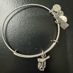 Alex and Ani Silver Horse Saddle Bracelet EUC